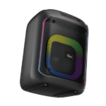 fingers 2mic thunderbox45 portable bluetooth speaker with dual wireless mics | 40w power bass | karaoke & party speaker (rich black)