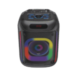 fingers 2mic thunderbox45 portable bluetooth speaker with dual wireless mics | 40w power bass | karaoke & party speaker (rich black)