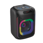 fingers 2mic thunderbox45 portable bluetooth speaker with dual wireless mics | 40w power bass | karaoke & party speaker (rich black)