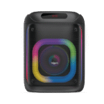 fingers 2mic thunderbox45 portable bluetooth speaker with dual wireless mics | 40w power bass | karaoke & party speaker (rich black)