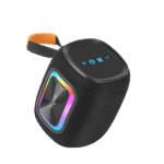 fingers gladiatorsound 12 portable bluetooth speaker | 12w power bass | rgb lights | 12 hours playback (rich black)