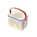 fingers 2mic karaoke portable bluetooth speaker with dual wireless mics | 24w output | karaoke & party speaker (rich black) (copy)