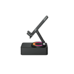 fingers mini mot (my own tv) portable bluetooth speaker with rgb lights & mobile stand | 5w sound | bluetooth v5.3 | hands free entertainment (rich black)