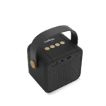 fingers soundking portable bluetooth speaker | 12 hour playtime | deep bass | bluetooth v5.3 | built in mic & fm | compact design (rich black)