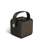 fingers soundking portable bluetooth speaker | 12 hour playtime | deep bass | bluetooth v5.3 | built in mic & fm | compact design (rich black)