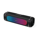 fingers soundpower 20 portable bluetooth speaker | 20w 360° surround sound | deep bass & rgb lights | with free carry strap (black)