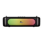 fingers soundpower 20 portable bluetooth speaker | 20w 360° surround sound | deep bass & rgb lights | with free carry strap (black)